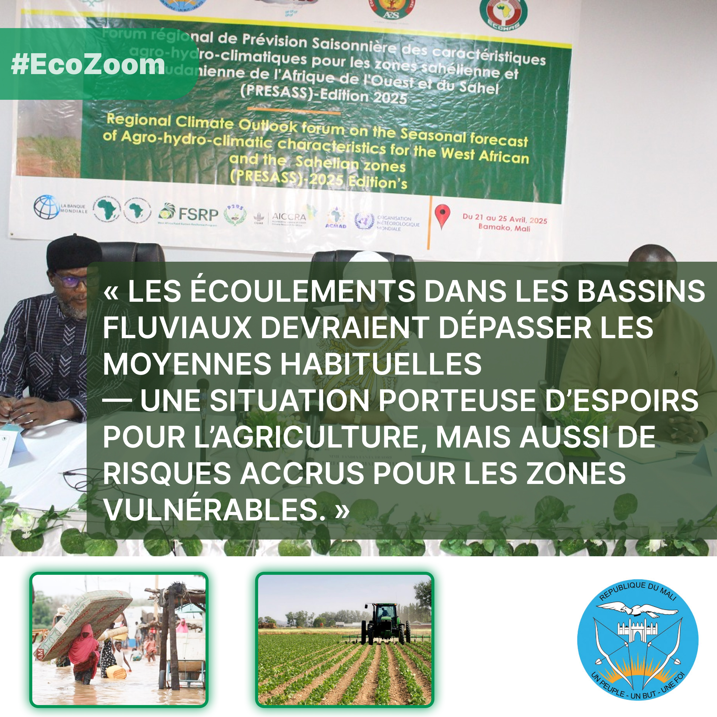Mali : Saison des pluies 2025, entre espoirs agricoles et risques d’inondations