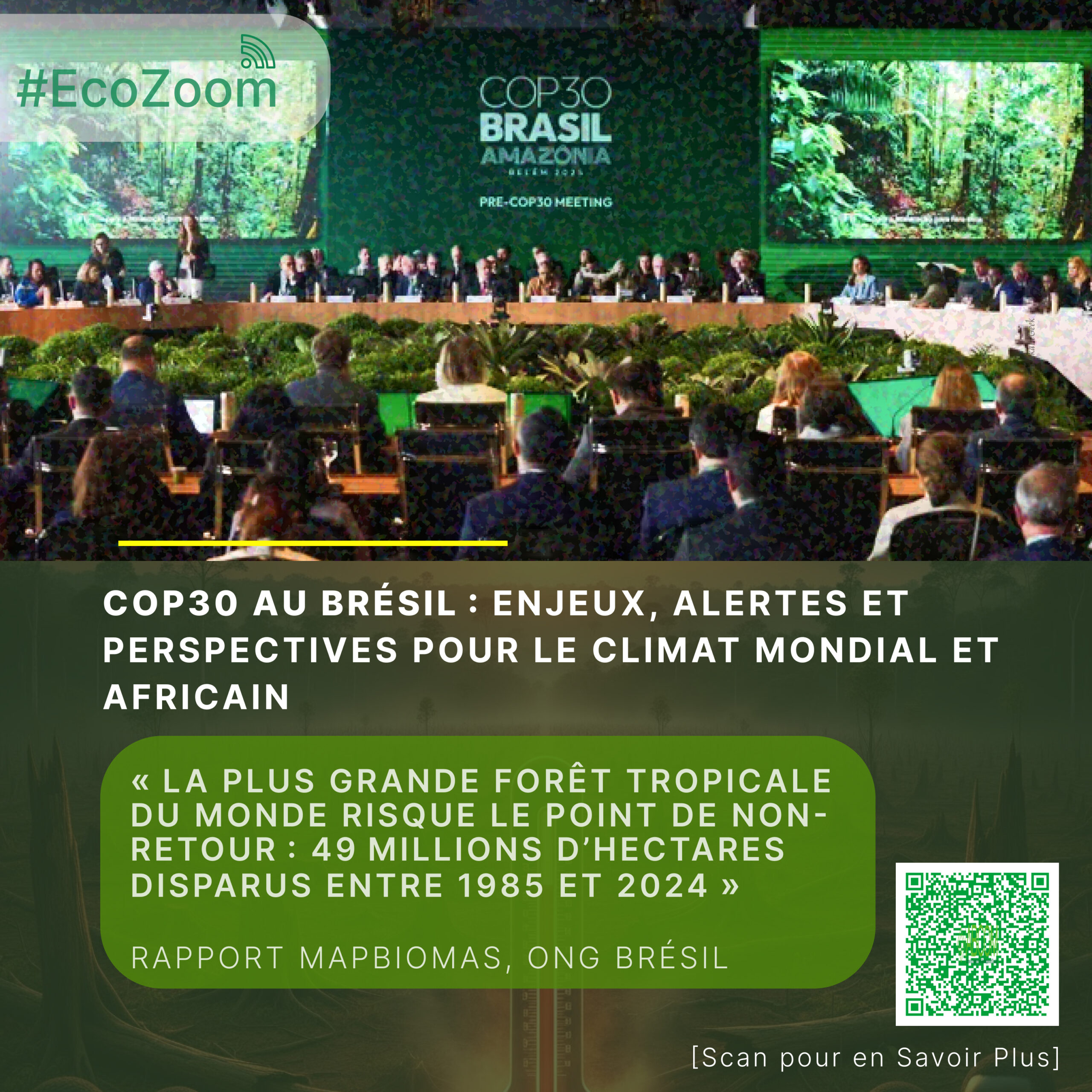 COP30 au Brésil : enjeux, alertes et perspectives pour le climat mondial et africain