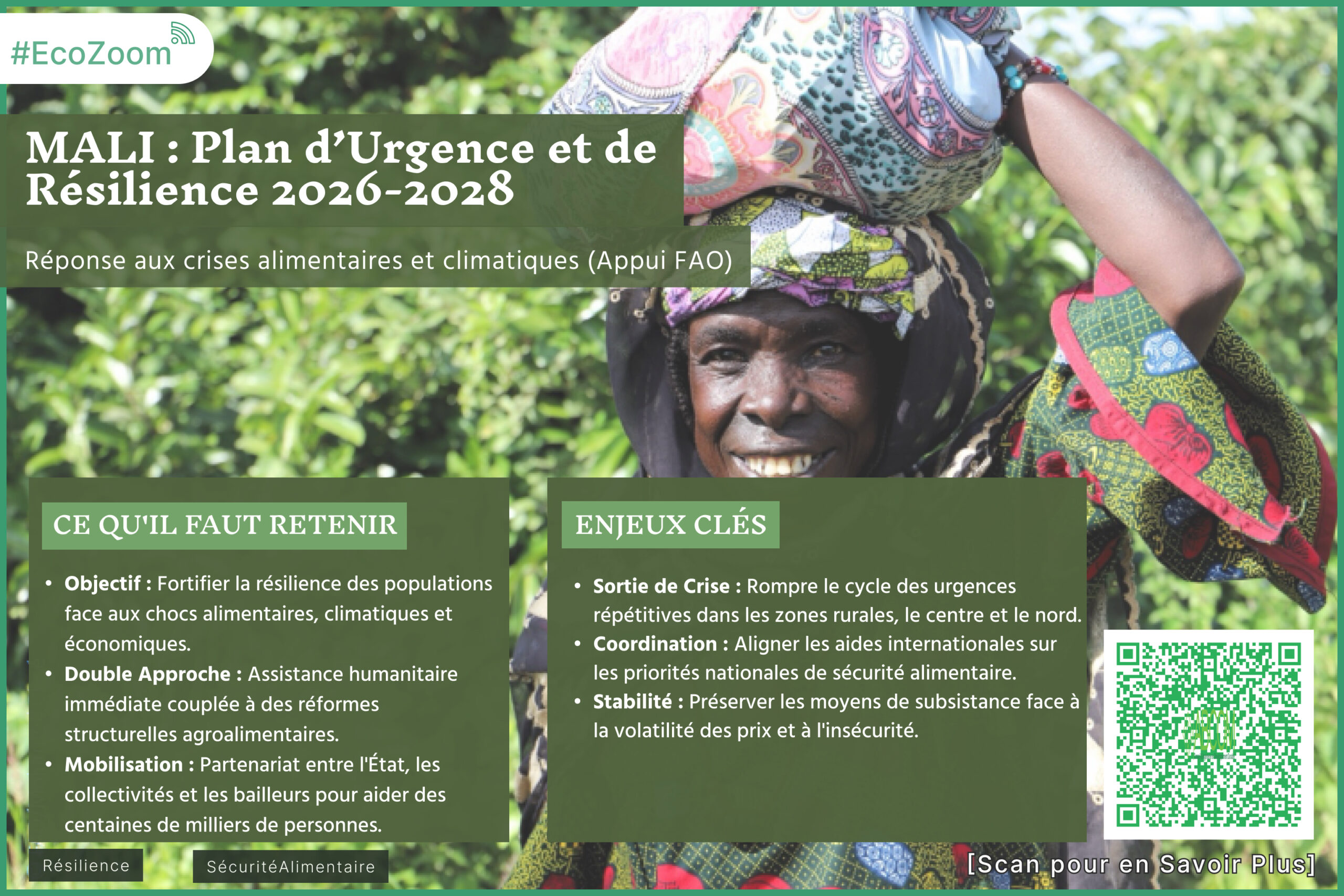 Mali : un plan d’urgence et de résilience 2026‑2028 pour faire face aux crises